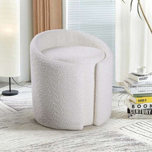Teddy white upholstery - white,
