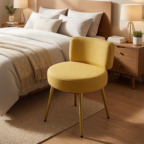 Yellow makeup seat - makeup,