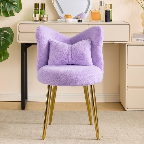 Shaggy vanity stool - vanity, chair