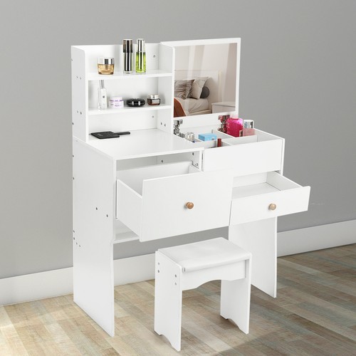 Dressing table with mirror - table,