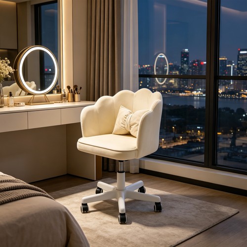 Wheels desk chair vanity - 5-wheels,