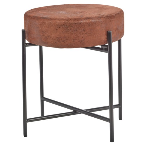 Brown faux leather - brown,