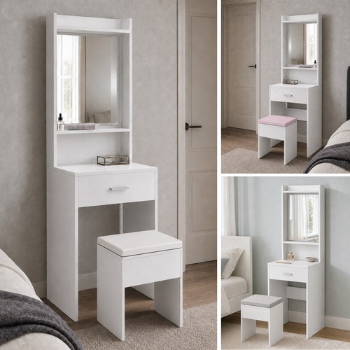 White makeup dressing - dressing, table